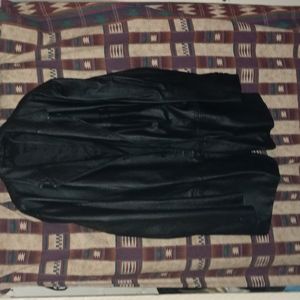 J Ferrar Leather Coat Size Large
